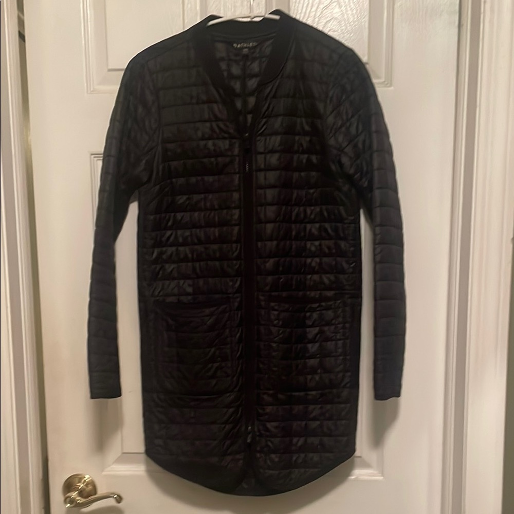 Athleta Black Bomber Jacket